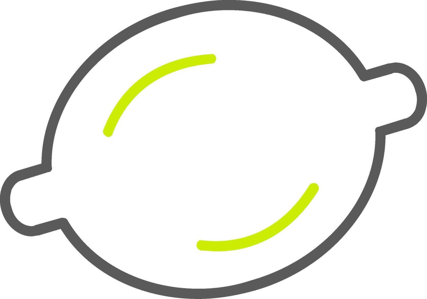 Lime Line Two Color Icon vector