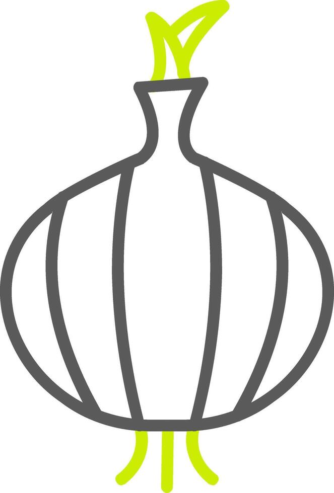 Onion Line Two Color Icon vector