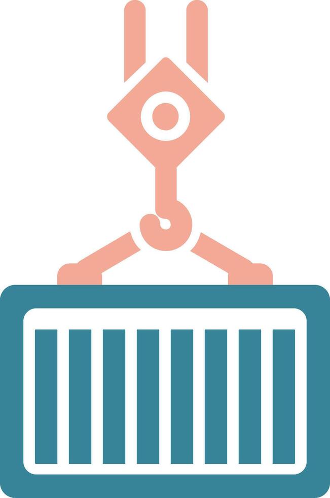 Container Glyph Two Color Icon vector