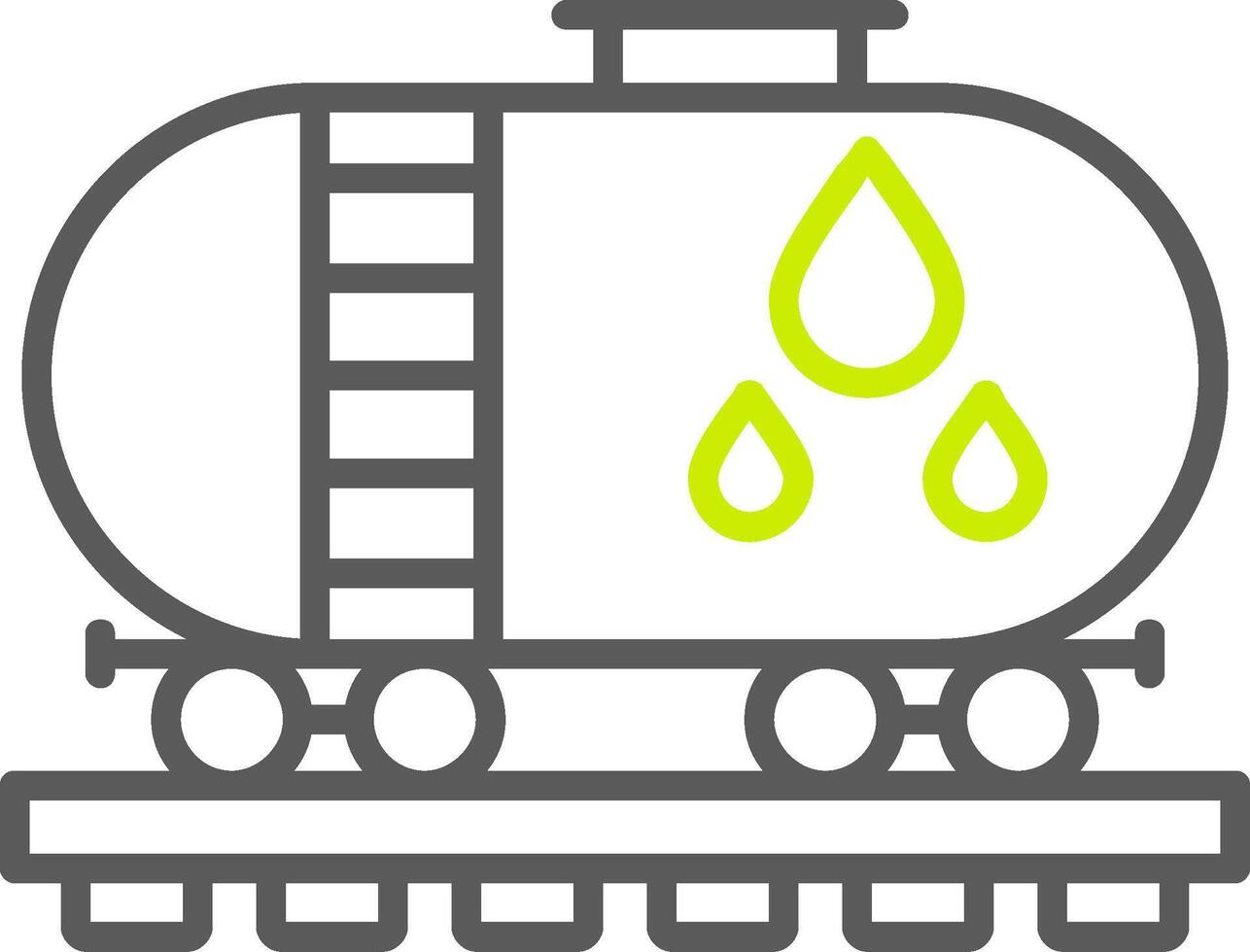 Oil Tank Line Two Color Icon vector