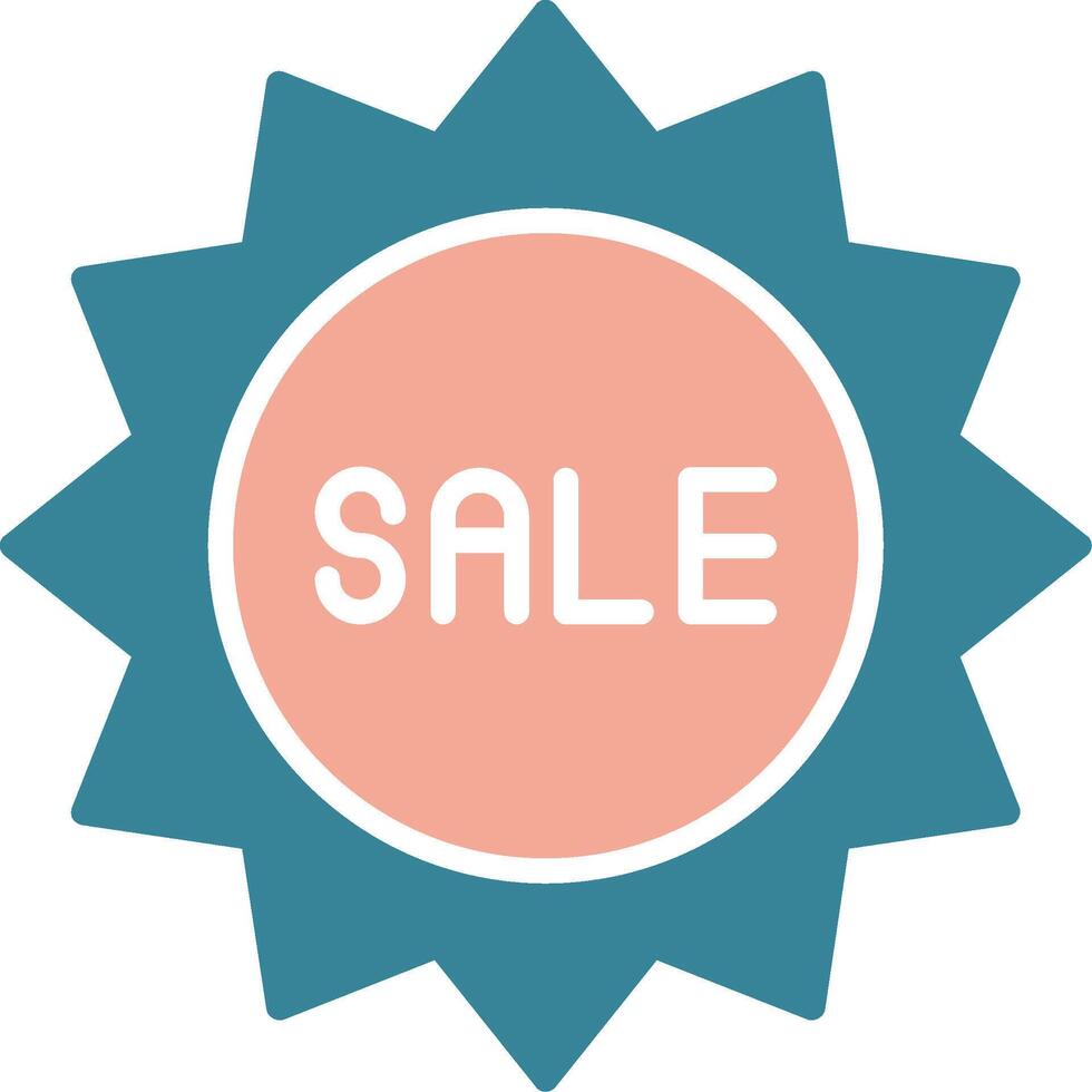 Sale Glyph Two Color Icon vector