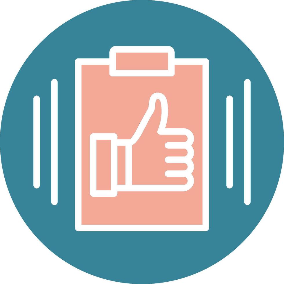 Competence Glyph Two Color Icon vector