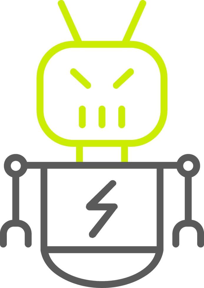 Botnet Line Two Color Icon vector