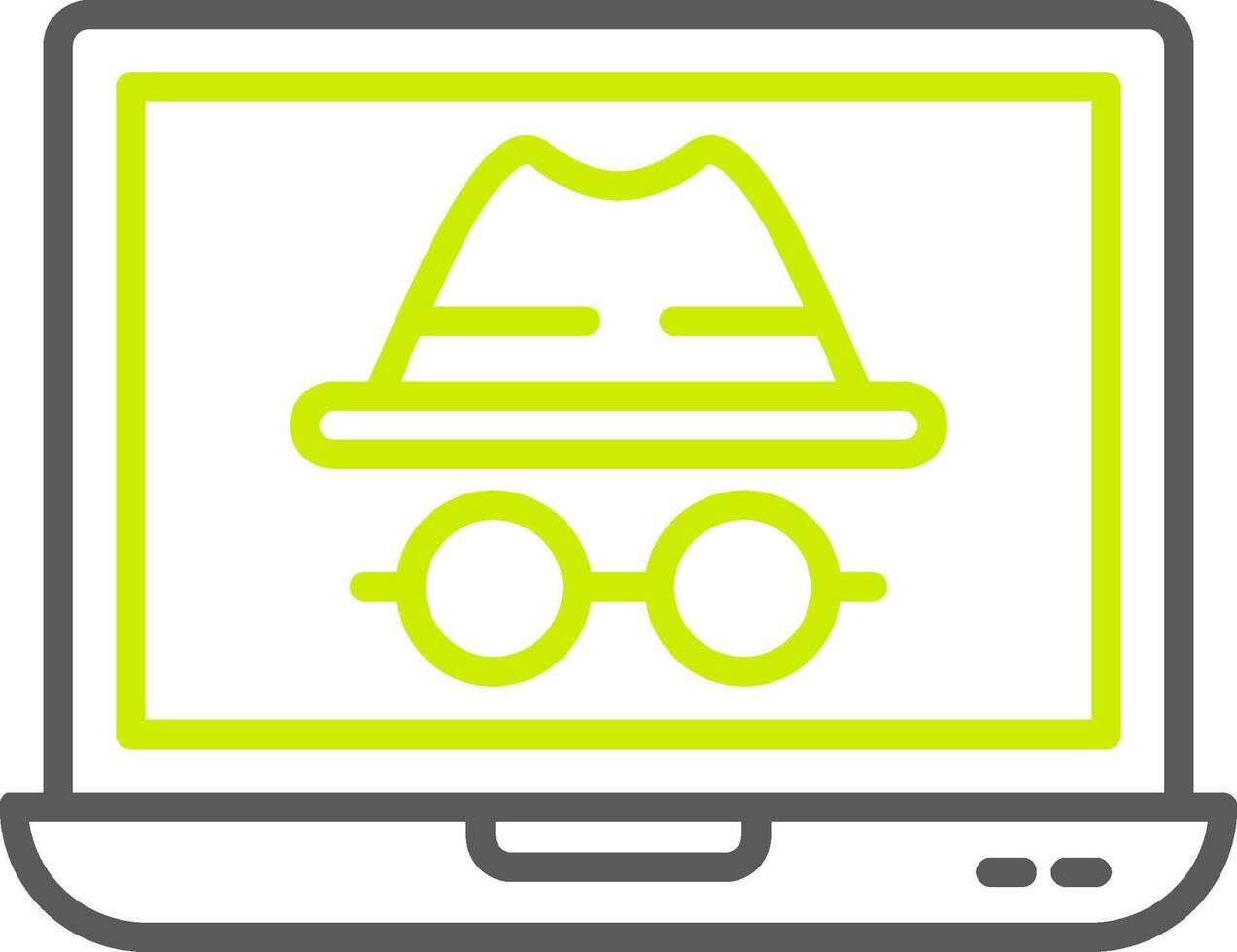 Incognito Line Two Color Icon vector