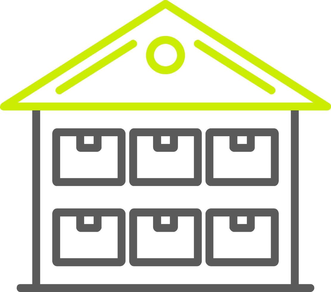 Storage Line Two Color Icon vector