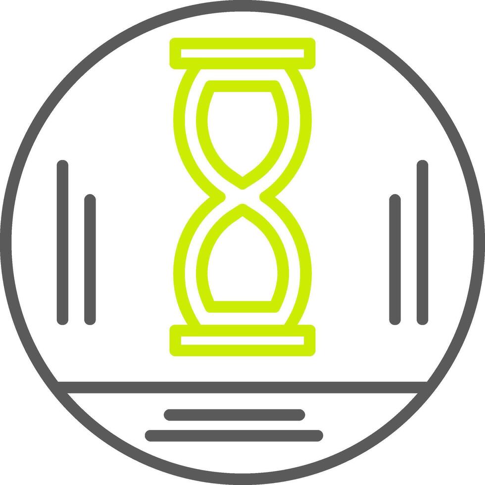 Hourglass Line Two Color Icon vector