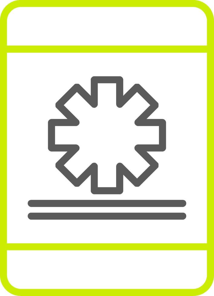 M-Health Line Two Color Icon vector