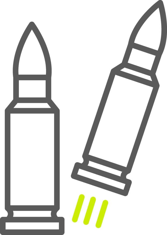 Bullet Line Two Color Icon vector