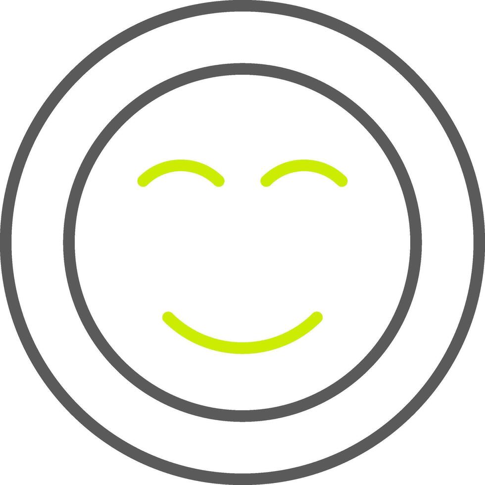Smile Line Two Color Icon vector