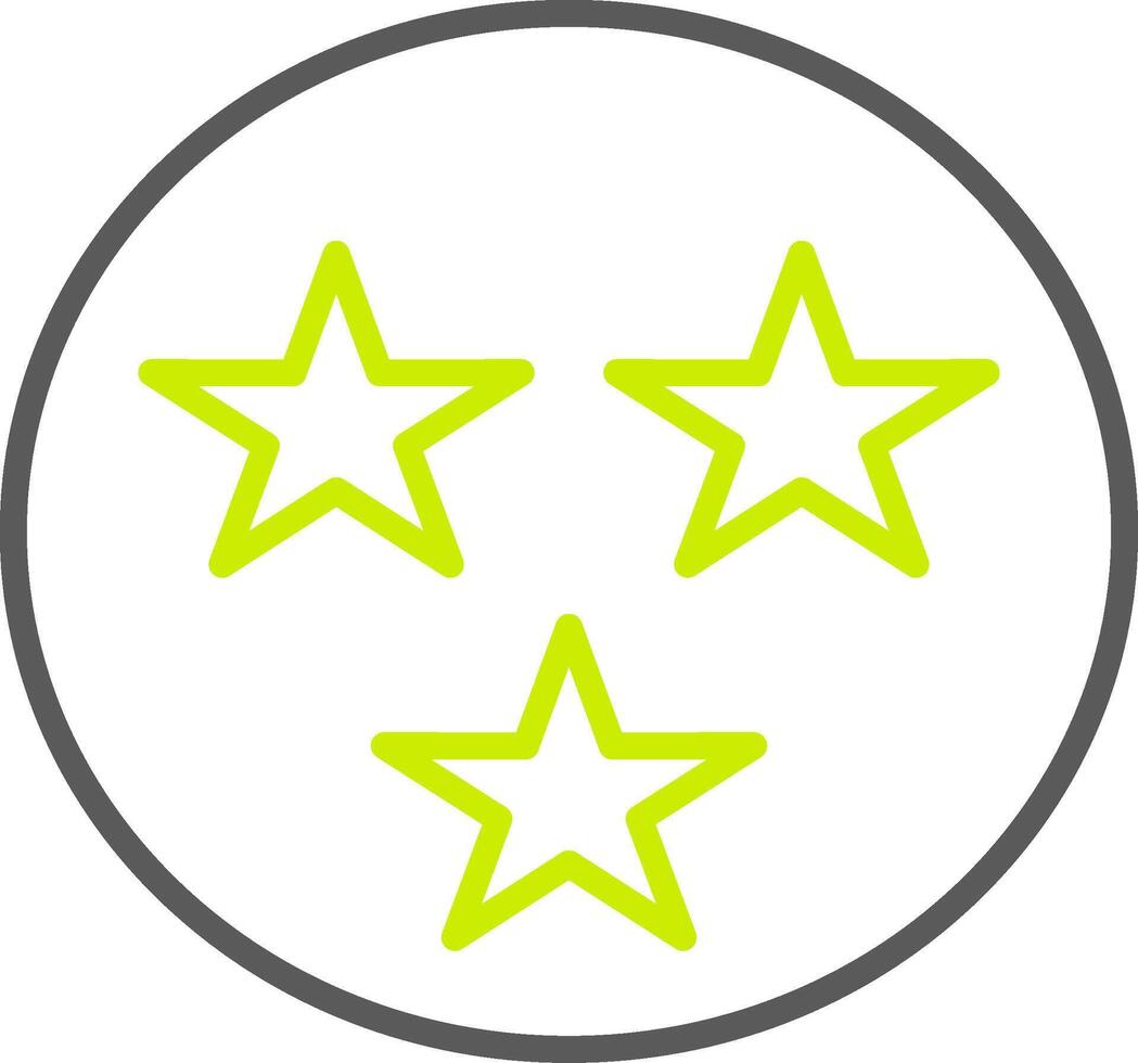 Stars Line Two Color Icon vector