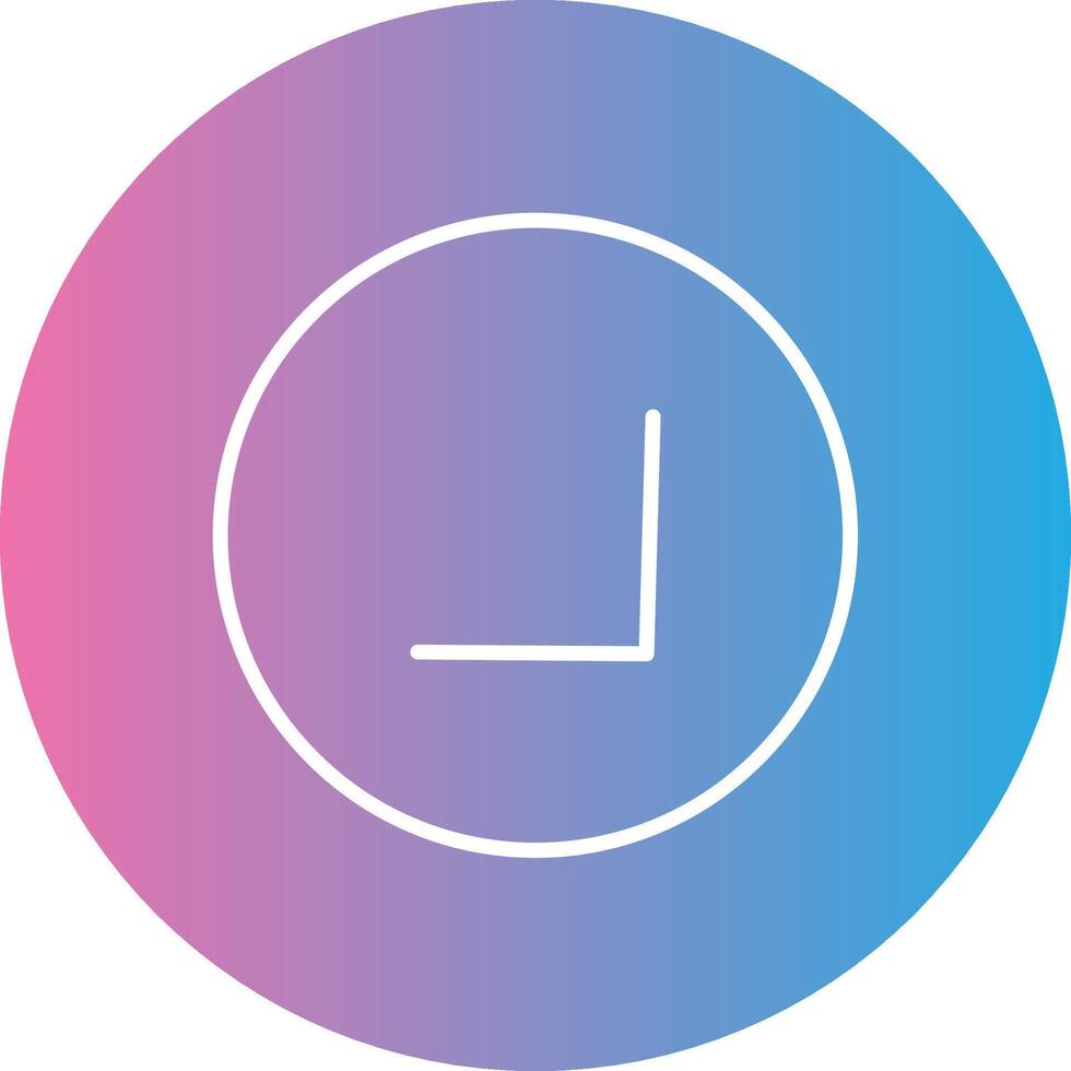 Chevron Line Gradient Circle Icon vector