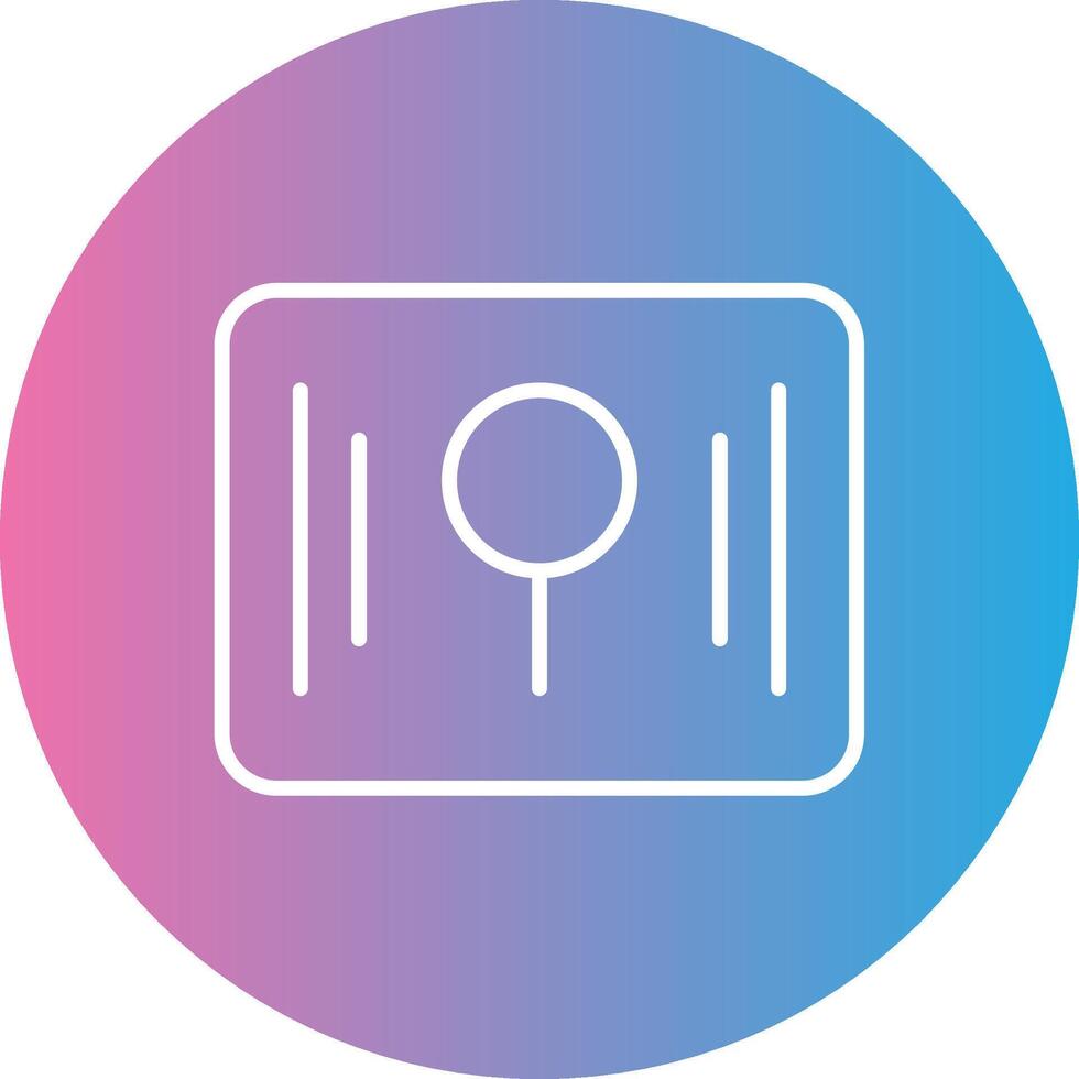 Key Hole Line Gradient Circle Icon vector