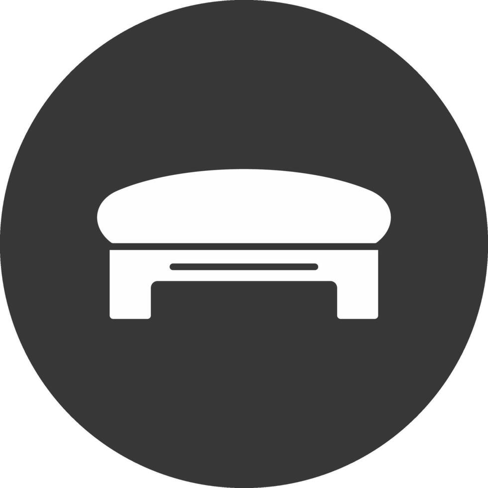 Ottoman Glyph Inverted Icon vector