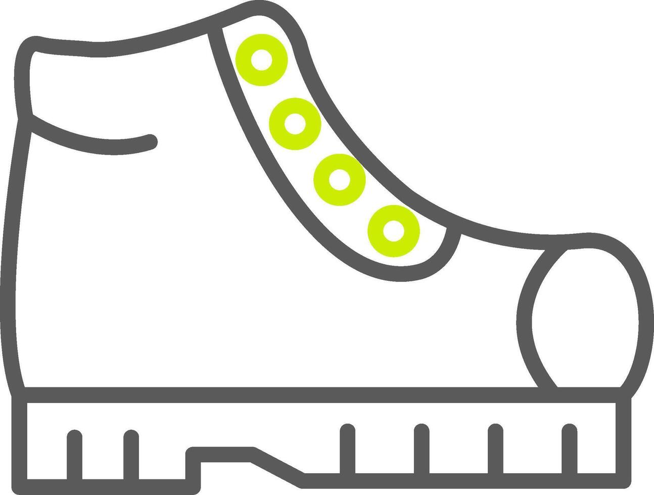 Boot Line Two Color Icon vector