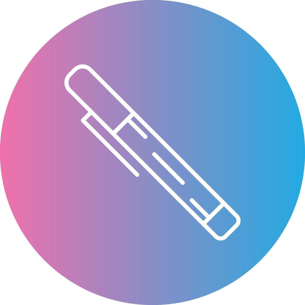 Pen Line Gradient Circle Icon vector