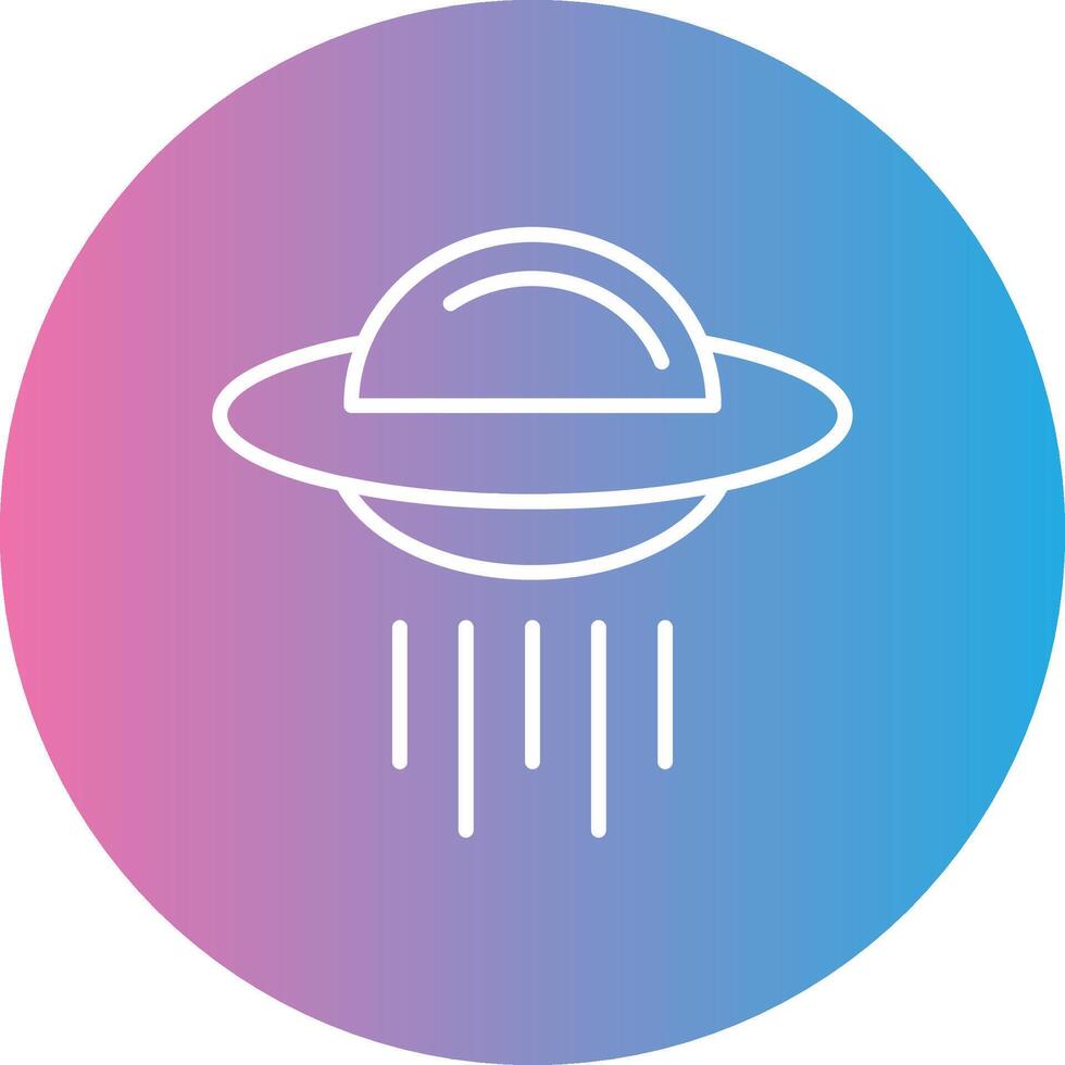 Ovni Line Gradient Circle Icon vector