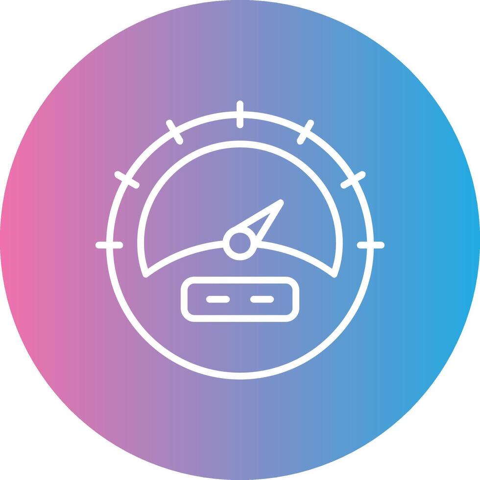 calibre línea degradado circulo icono vector