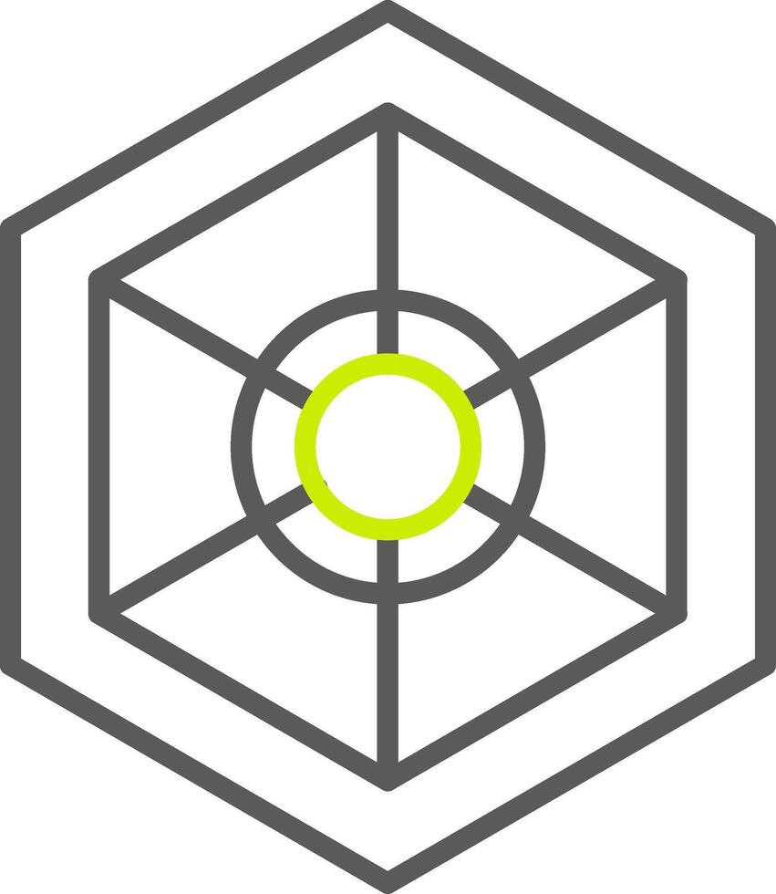 Space Station Line Two Color Icon vector
