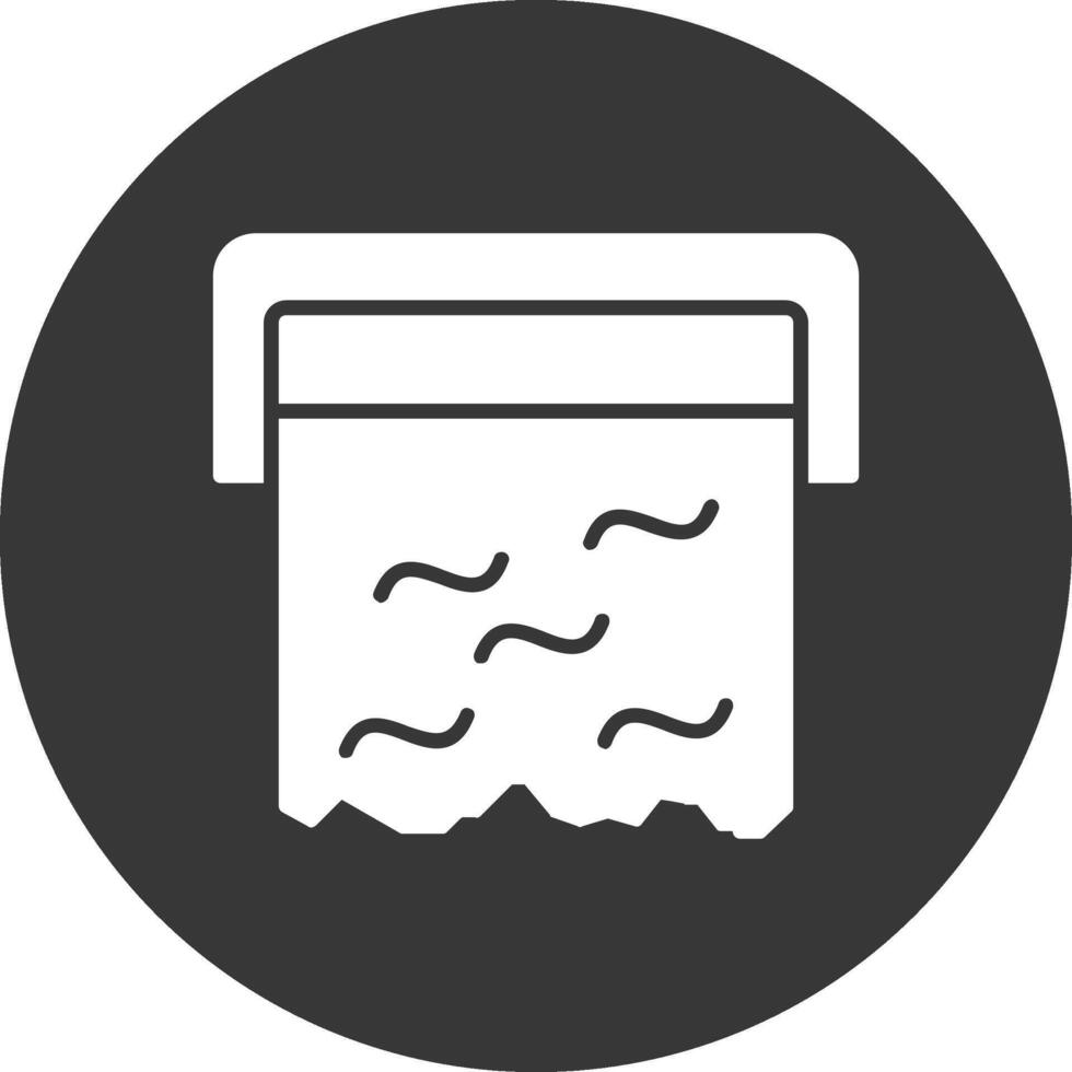 Foil Glyph Inverted Icon vector