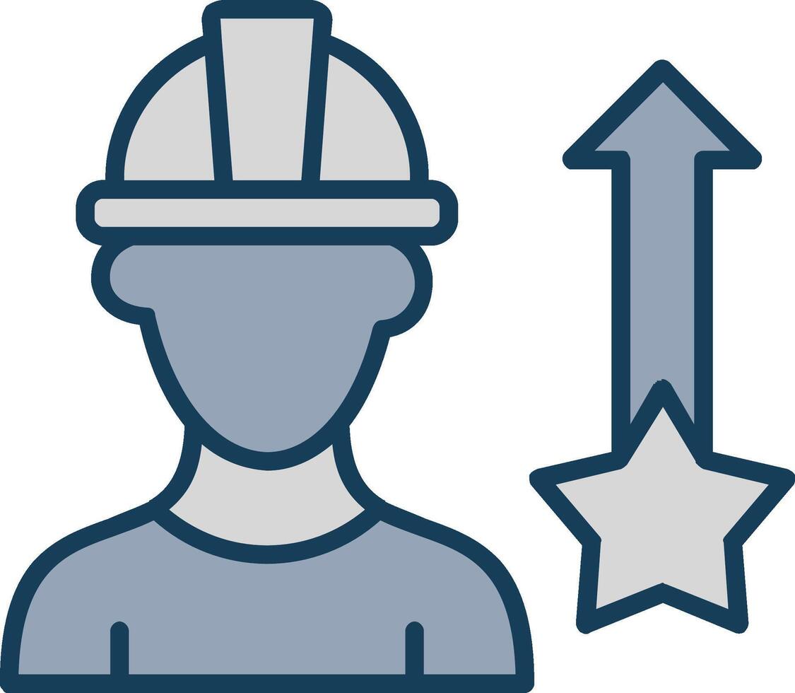 C Clamp Line Filled Grey Icon vector