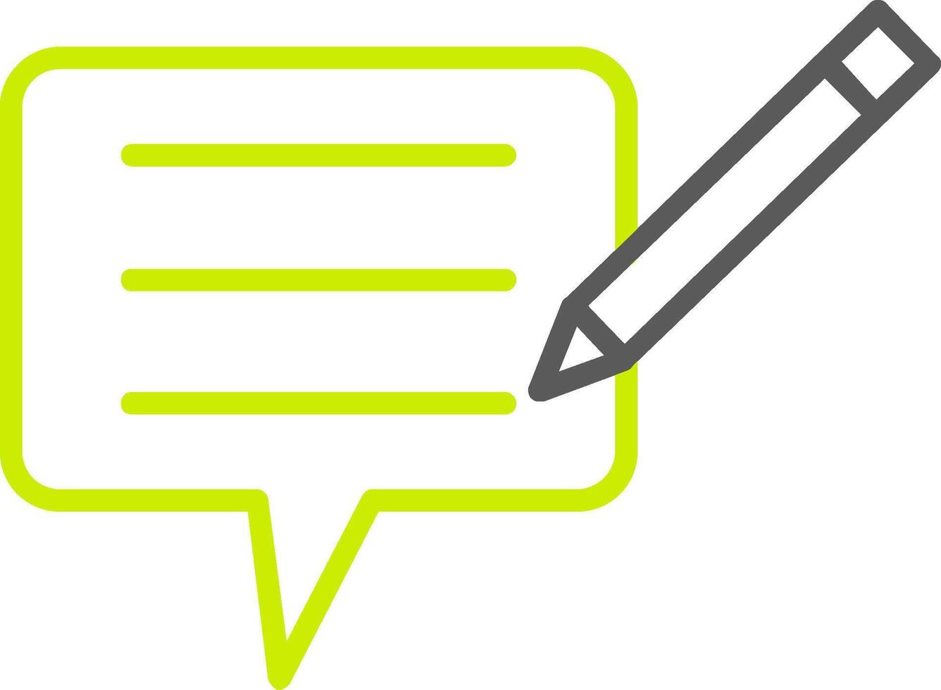 Blog Line Two Color Icon vector