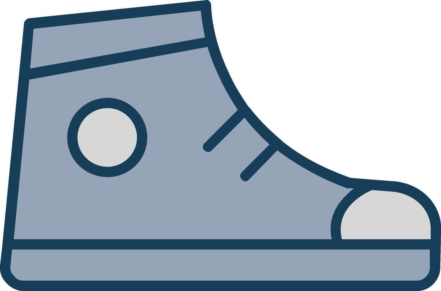 Support Shoes Line Filled Grey Icon vector