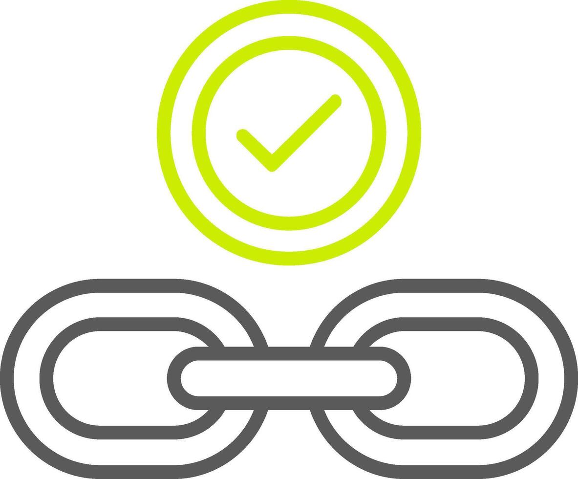 Hyperlink Line Two Color Icon vector