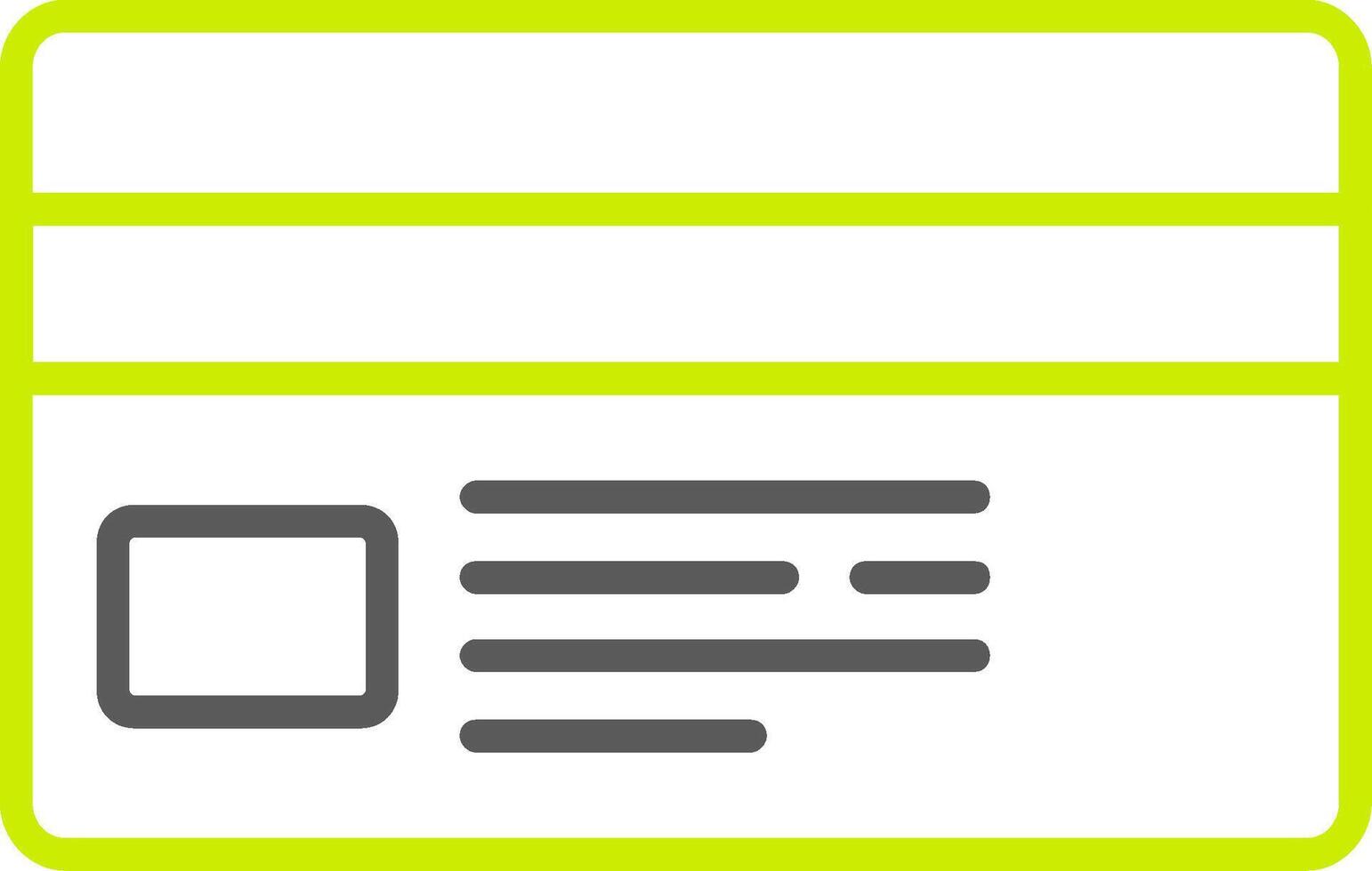 Credit Card Line Two Color Icon vector