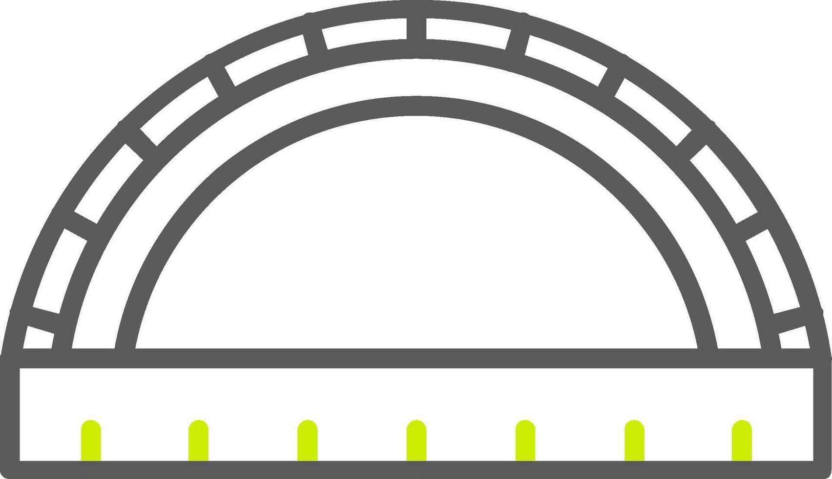 Ruler Line Two Color Icon vector