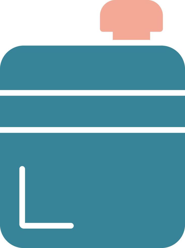 Flask Glyph Two Color Icon vector