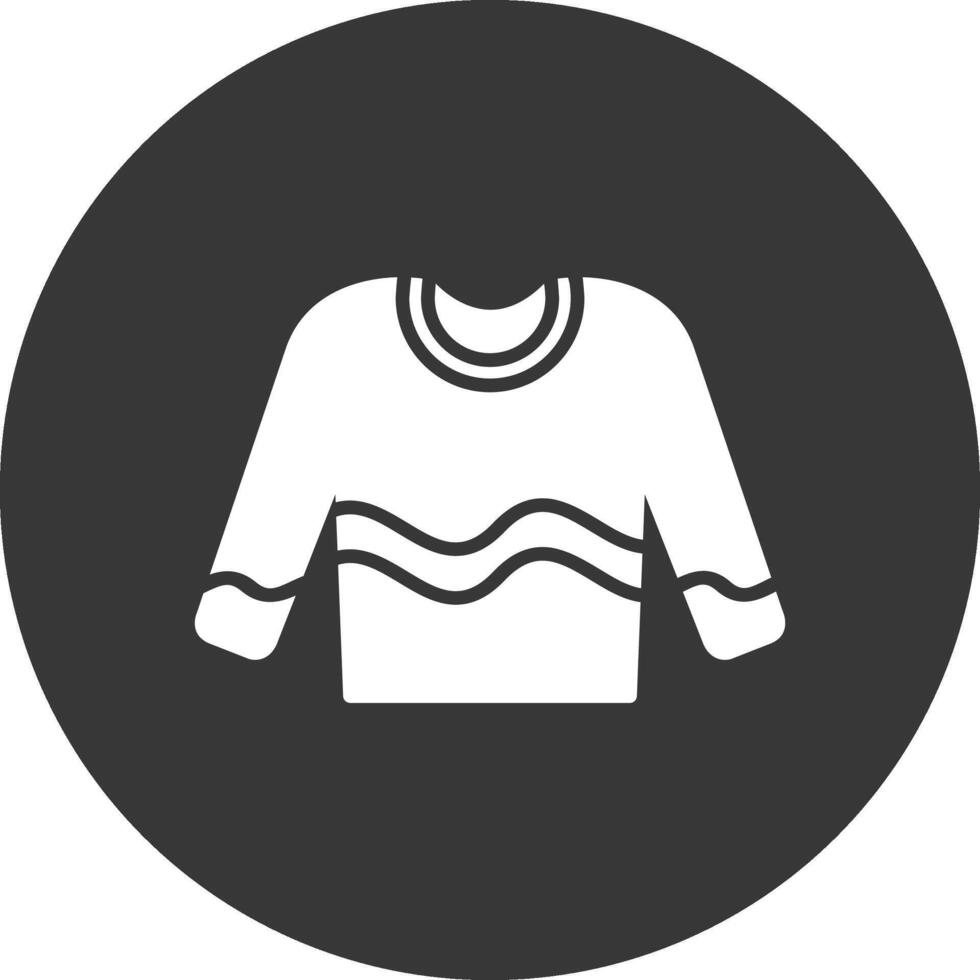 Jumper Glyph Inverted Icon vector