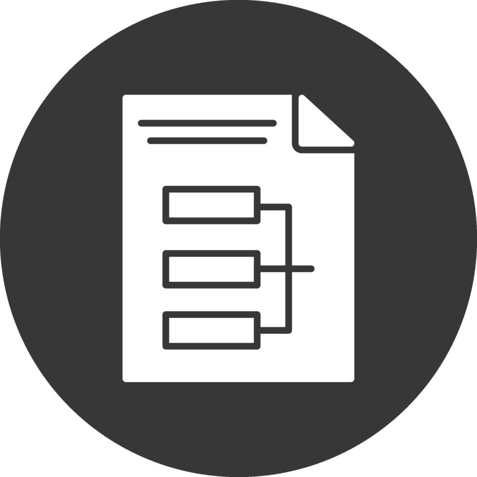 Infographic Glyph Inverted Icon vector