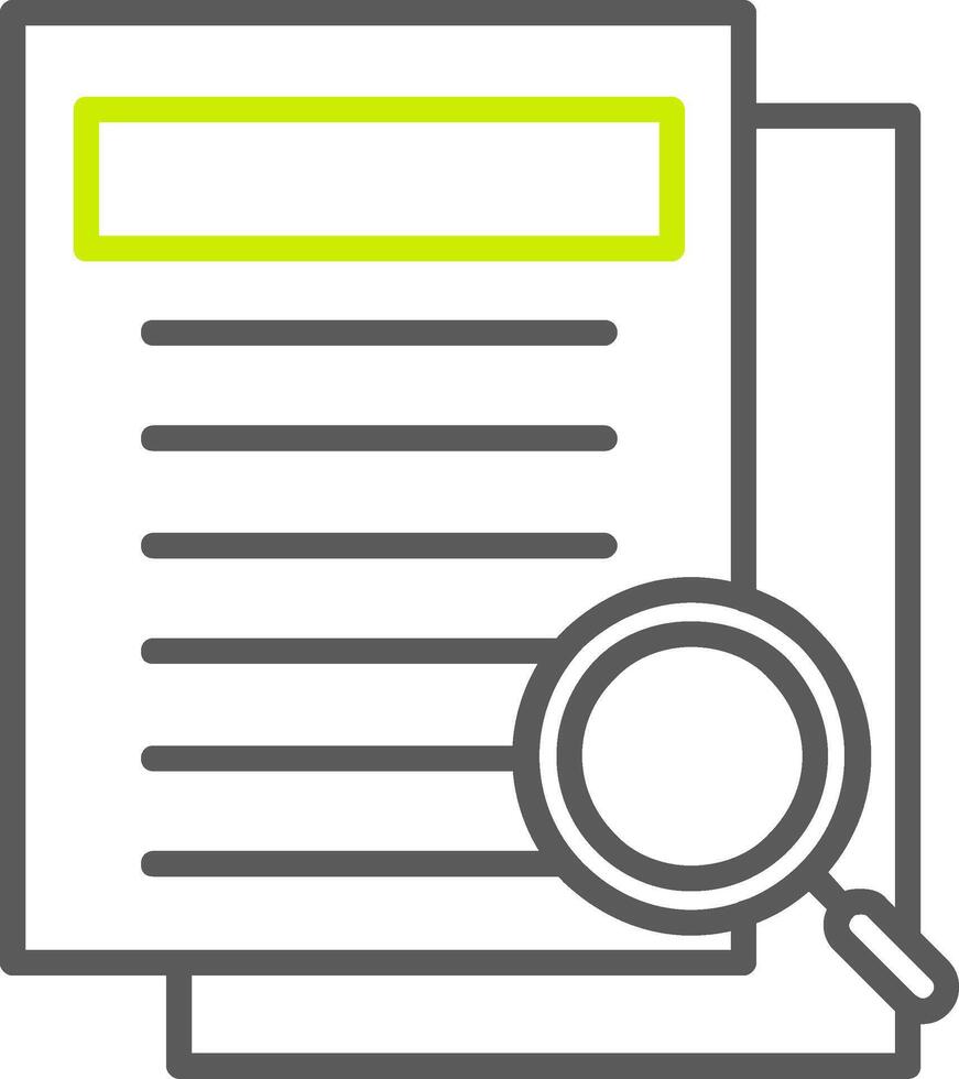 Research Line Two Color Icon vector