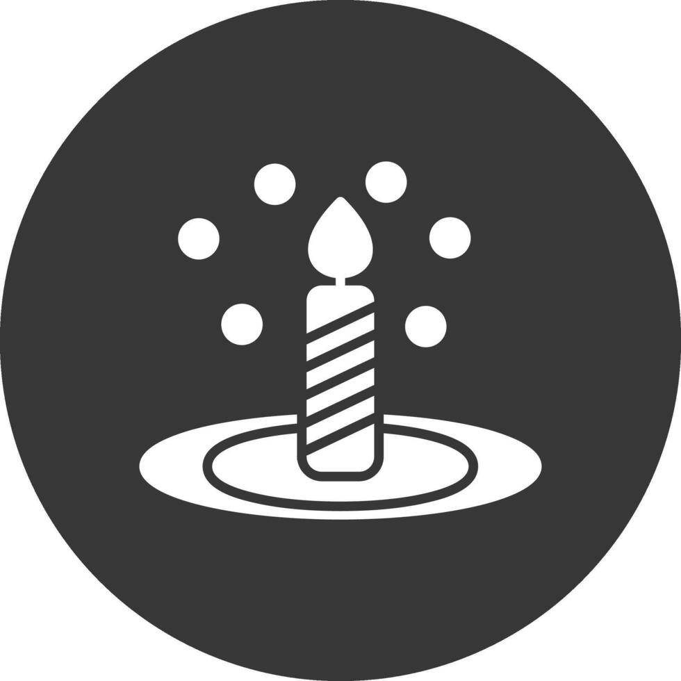 Bunsen Burner Glyph Inverted Icon vector