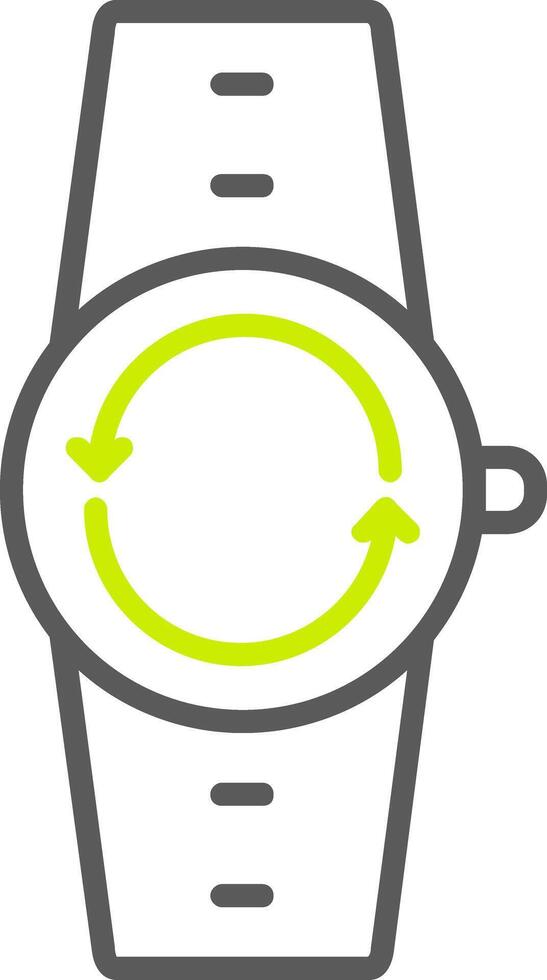 Synchronize Line Two Color Icon vector