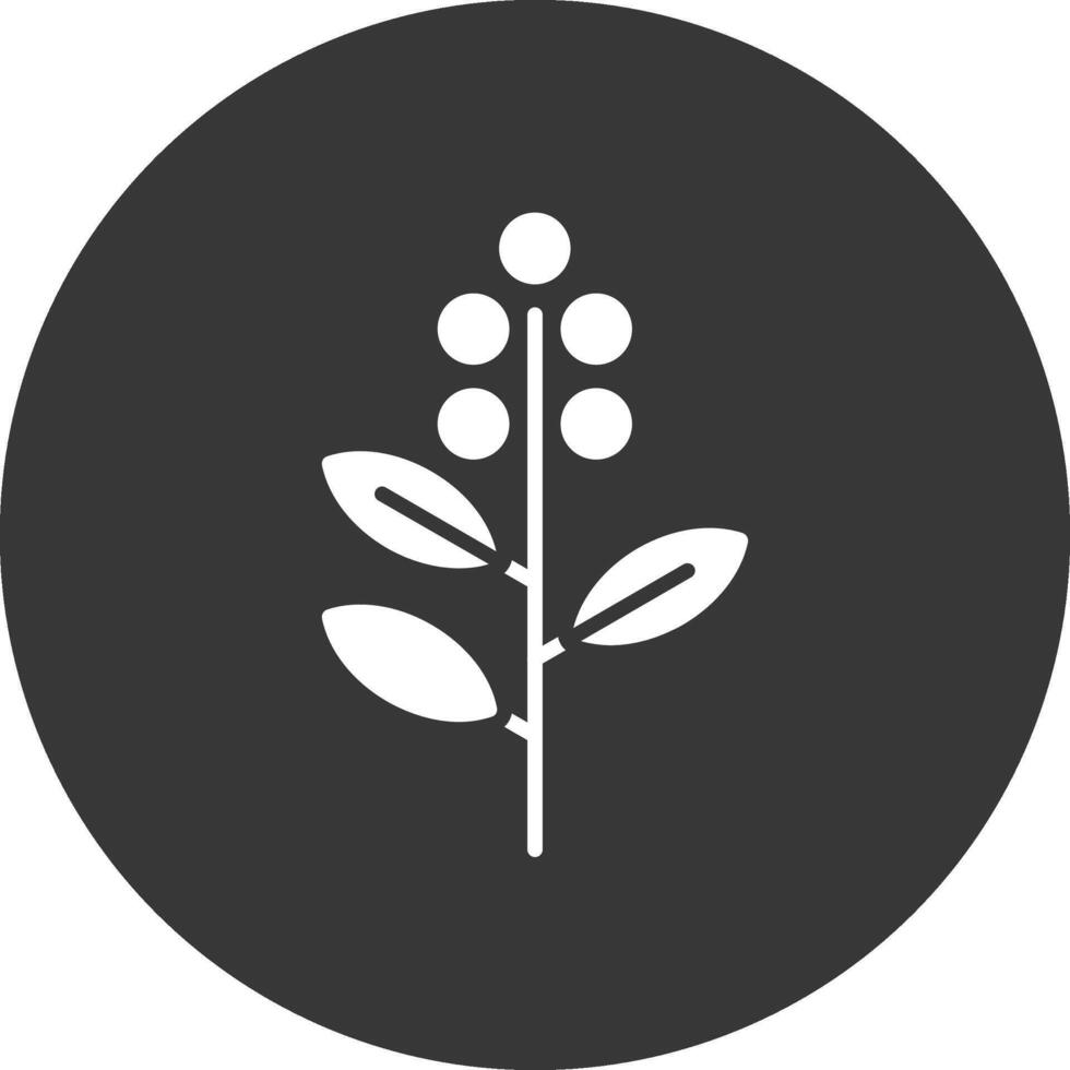 Eucalyptus Glyph Inverted Icon vector