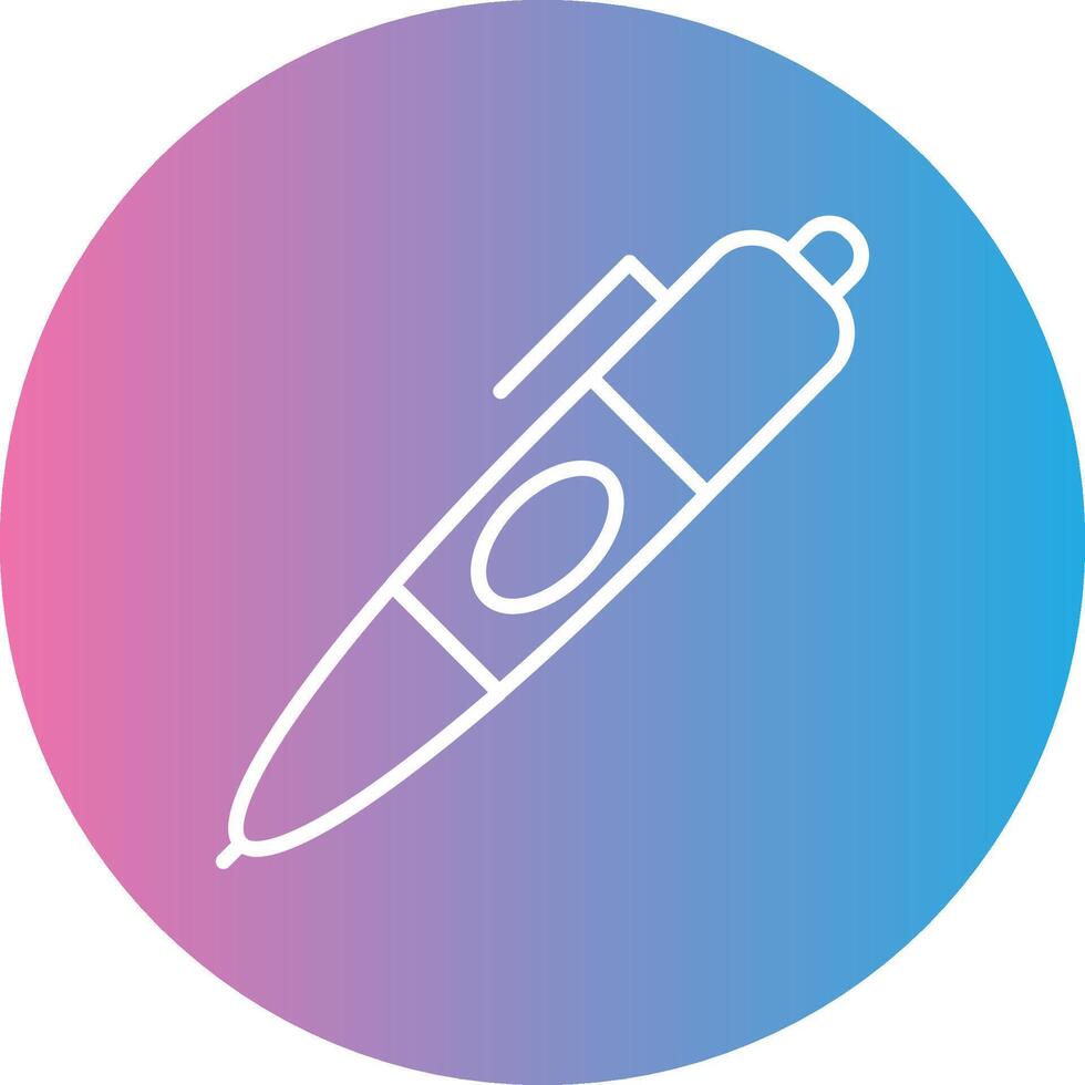 Pen Line Gradient Circle Icon vector