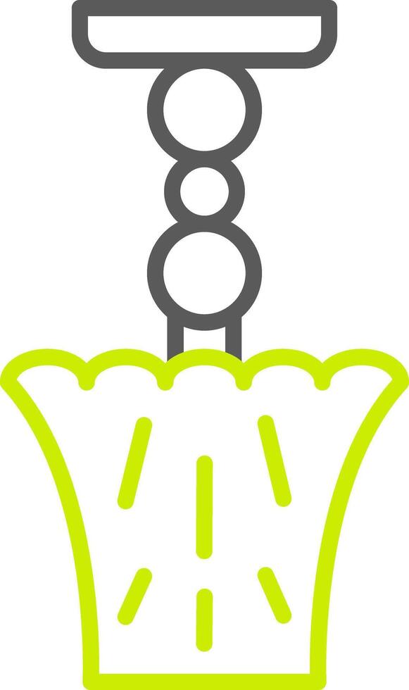 Lamp Line Two Color Icon vector