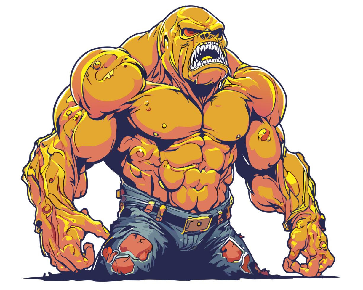 Kingkong Zombie Illustration Charakter png