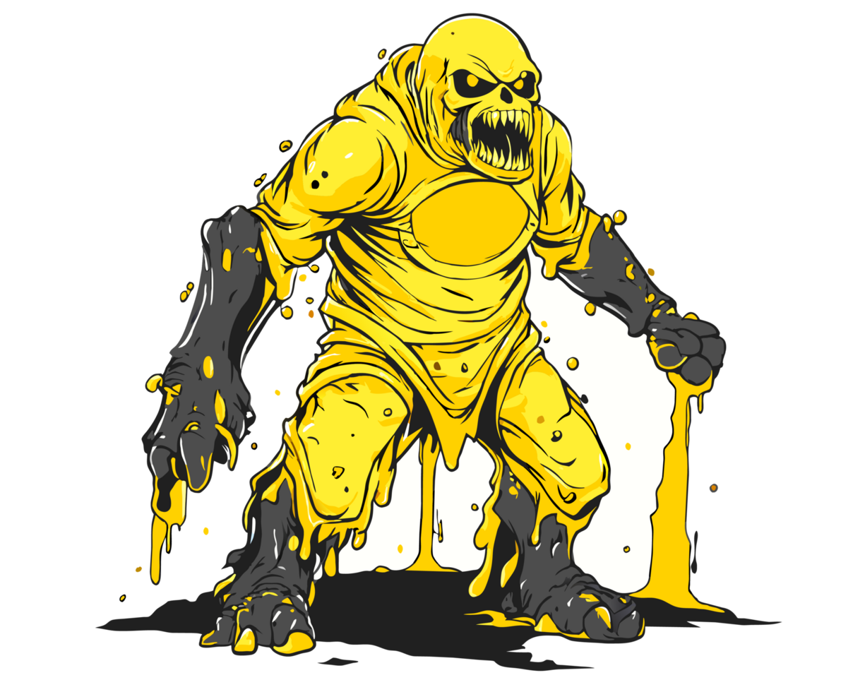 Kingkong zombie illustration character png