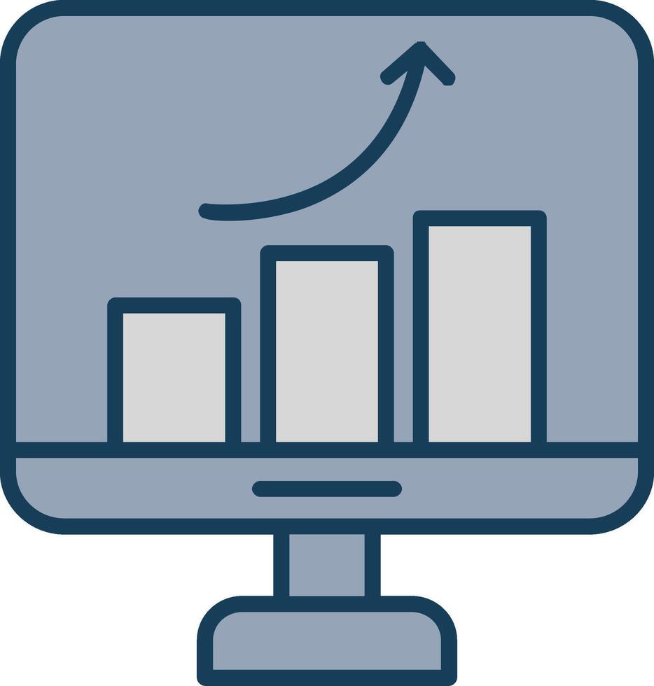 Improvement Line Filled Grey Icon vector