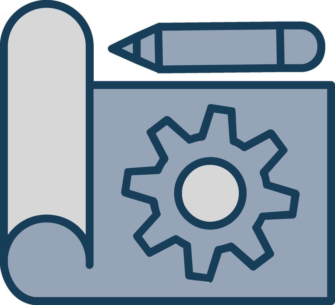 Prototyping Line Filled Grey Icon vector