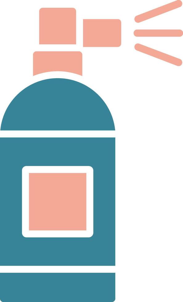 Spray Can Glyph Two Color Icon vector