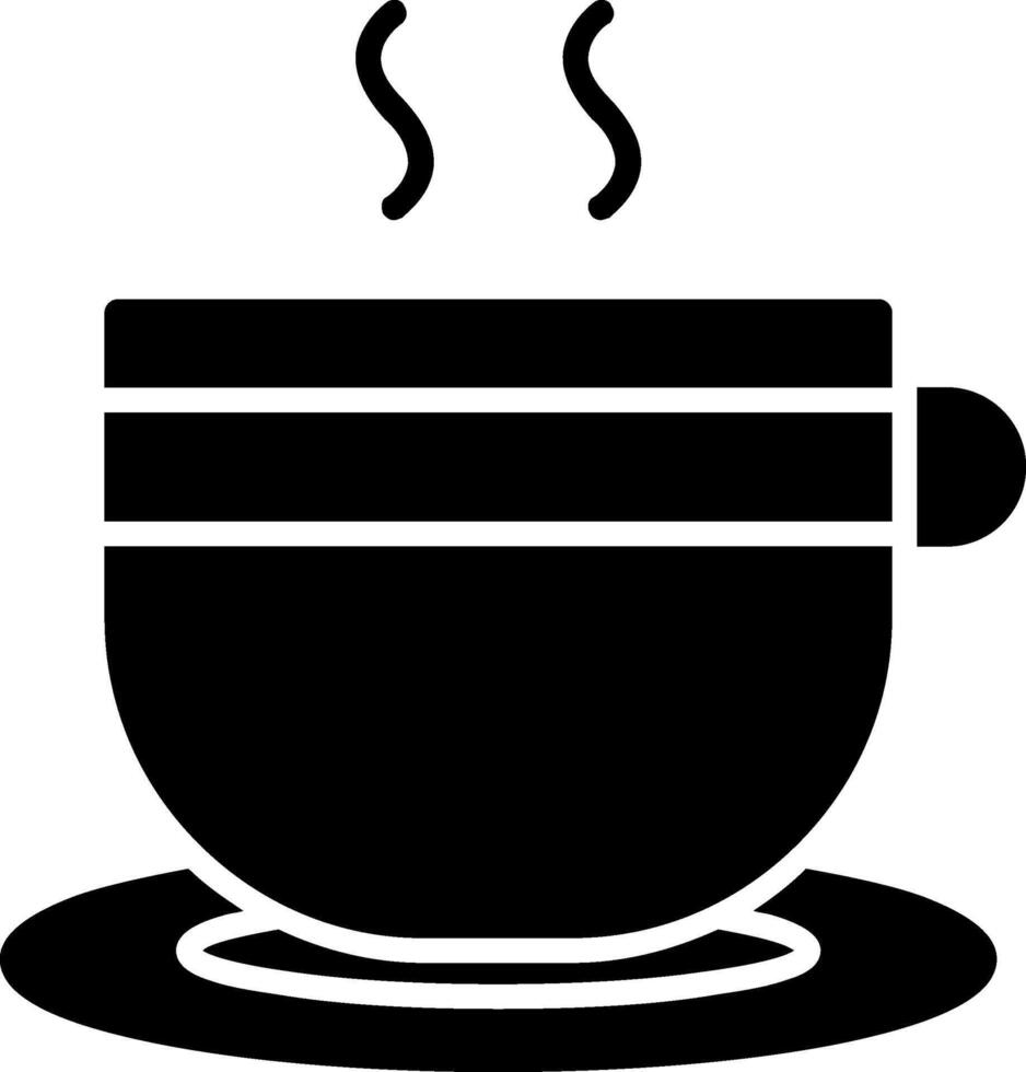 Teacup Glyph Two Color Icon vector