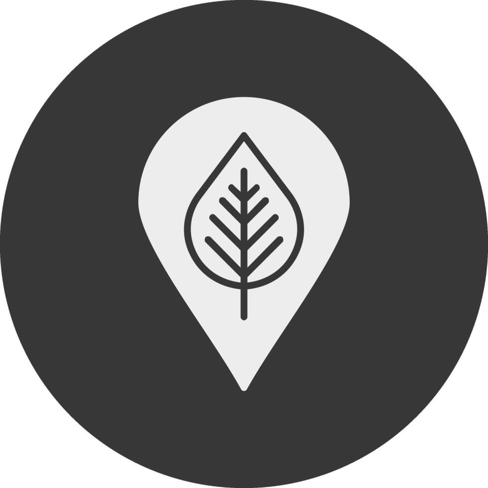 Locally Grown Glyph Inverted Icon vector