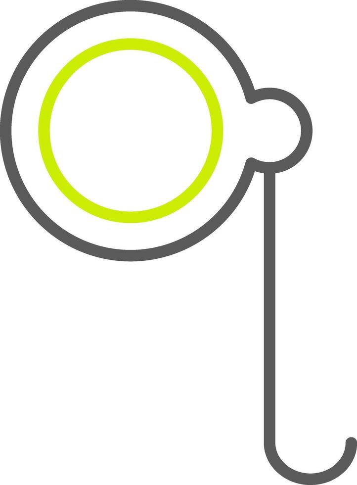 Monocle Line Two Color Icon vector