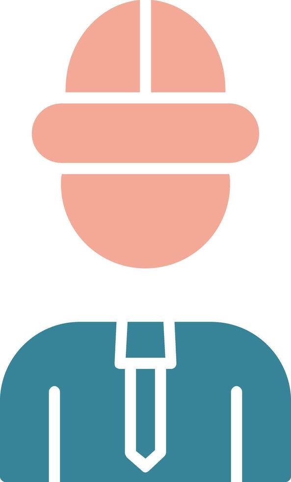 Architect Glyph Two Color Icon vector