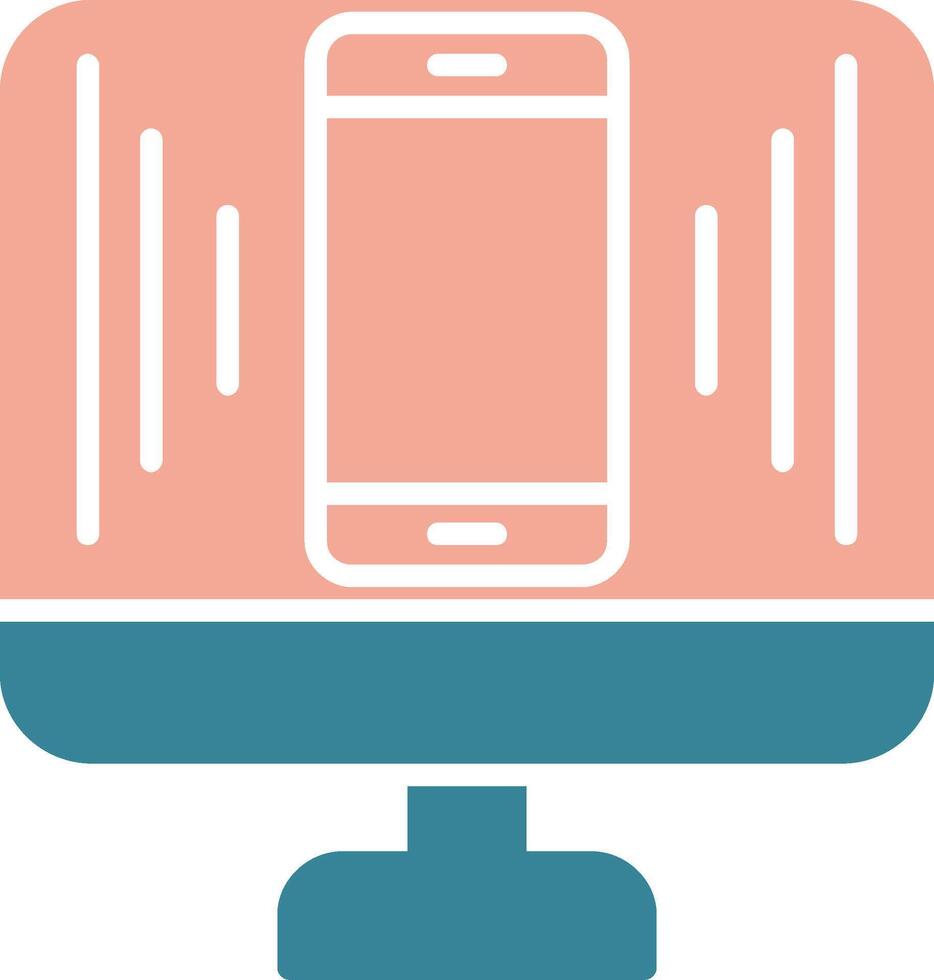 Responsive Design Glyph Two Color Icon vector