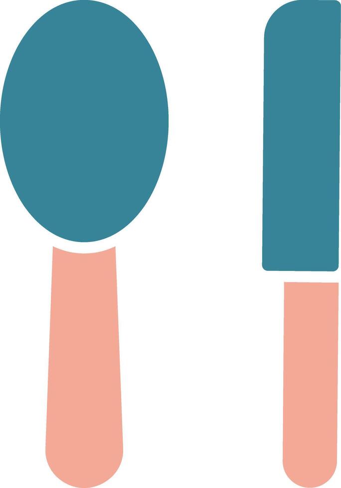 Cutlery Glyph Two Color Icon vector