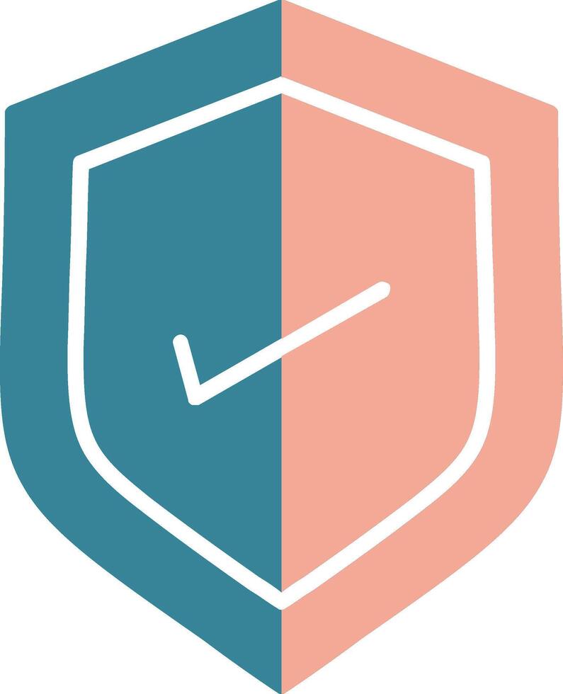 Safety Glyph Two Color Icon vector